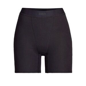 Skims cotton ribbed boxer black